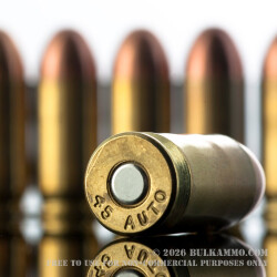 1000 Rounds of .45 ACP Ammo by MBI - 185gr FMJ 1000 Rounds of .45 ACP Ammo by MBI - 185gr FMJ