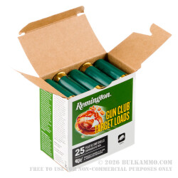25 Rounds of 12ga Ammo by Remington - 1 1/8 ounce #7 1/2 shot
