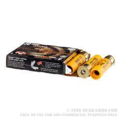5 Rounds of 20ga Ammo by Federal Freight Train Copper - 275gr Sabot Slug