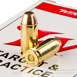 50 Rounds of .40 S&W Ammo by Winchester - 180gr FMJ