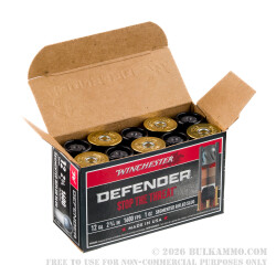 100 Rounds of 12ga Ammo by Winchester Defender - 1 ounce segmented rifled slug