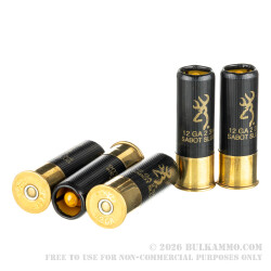 5 Rounds of 12ga Ammo by Browning BXS - 1 ounce Tipped Copper Sabot Slug 5 Rounds of 12ga Ammo by Browning BXS - 1 ounce Tipped Copper Sabot Slug