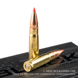20 Rounds of .300 AAC Blackout Ammo by Hornady BLACK - 110gr V-MAX