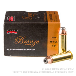 25 Rounds of .44 Mag Ammo by PMC - 180gr JHP