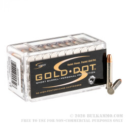500 Rounds of .22 WMR Ammo by Speer Gold Dot Short Barrel - 40gr JHP