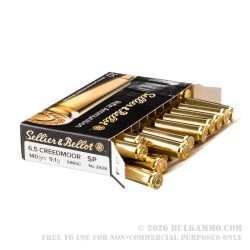 500 Rounds of 6.5 mm Creedmoor Ammo by Sellier & Bellot - 140gr SP