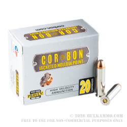 20 Rounds of .357 Mag Ammo by Corbon - 110gr JHP