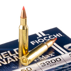 20 Rounds of .222 Rem Ammo by Fiocchi - 50gr VMAX