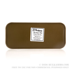 500 Round Sealed Container of .223 Ammo by Tula - 55gr FMJ 500 Round Sealed Container of .223 Ammo by Tula - 55gr FMJ