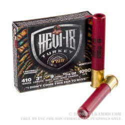 5 Rounds of .410 Ammo by Hevi-18 - 13/16 ounce #9 TSS