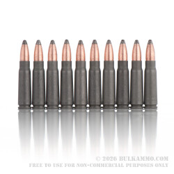 500 Rounds of 7.62x39mm Ammo by Brown Bear - 125gr SP