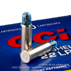 20 Rounds of .22 LR Ammo by CCI - 31gr #12 Shotshell