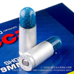 10 Rounds of 9mm Ammo by CCI - 53gr #12 shot