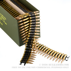 500 Rounds of 7.62x51 Linked Ammo by Sellier & Bellot - 147gr FMJ M80
