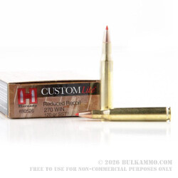 20 Rounds of .270 Win Ammo by Hornady - 120gr SST