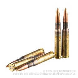 50 Rounds of .50 BMG Ammo by Lake City - 660gr FMJ M33