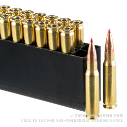 20 Rounds of .308 Win Ammo by Hornady Match - 168gr ELD Match