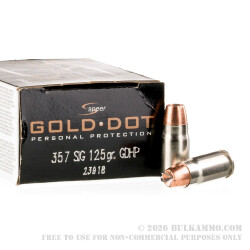 20 Rounds of .357 SIG Ammo by Speer - 125gr HP