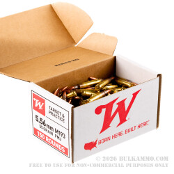 600 Rounds of 5.56x45 Ammo by Winchester USA - 55gr FMJ