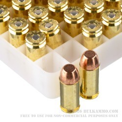 50 Rounds of .40 S&W Ammo by Blazer Brass Clean-Fire Suppressor - 180gr TMJ