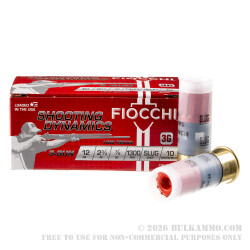 250 Rounds of 12ga Ammo by Fiocchi 3-Gun Match - 7/8 ounce rifled slug