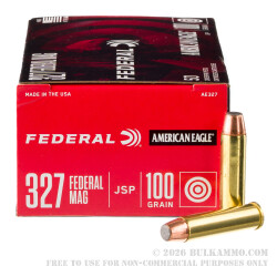 50 Rounds of .327 Federal Mag Ammo by Federal - 100gr JSP