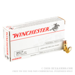 500 Rounds of .357 SIG Ammo by Winchester USA - 125gr JHP