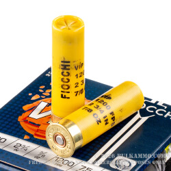 250 Rounds of 20ga Ammo by Fiocchi - 7/8 ounce #7 1/2 shot