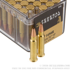 50 Rounds of .17HMR Ammo by Federal - 17gr TNT JHP
