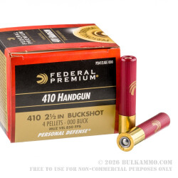 200 Rounds of .410 Ammo by Federal -  000 Buck