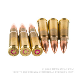 180 Rounds of 7.62x39mm Ammo by Ammo Inc. in Field Box - 123gr FMJ M67