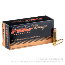 50 Rounds of .357 Mag Ammo by PMC - 158gr JSP