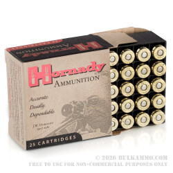 25 Rounds of 9mm Ammo by Hornady - 124gr JHP