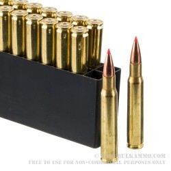 20 Rounds of 30-06 Springfield Ammo by Hornady American Whitetail Tipped - 165gr SST