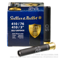 25 Rounds of 3" .410 Ammo by Sellier & Bellot - 15 BB Shot - 2 000 Buck Shot