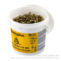 1400 Rounds of .22 LR Ammo by Remington Don't Tread On Me - 36gr CPHP