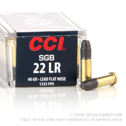 50 Rounds of .22 LR Ammo by CCI - 40gr LFN 50 Rounds of .22 LR Ammo by CCI - 40gr LFN