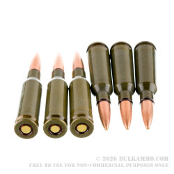 750 Rounds of 5.45x39 Ammo by Tela Impex - 65gr FMJ