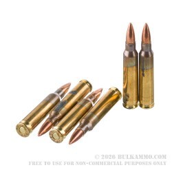 1000 Rounds of 5.56x45 Ammo by Global Ordnance - 55gr FMJ M193