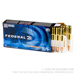 200 Rounds of .300 Win Mag Ammo by Federal - Speer Hot-Cor 180gr SP