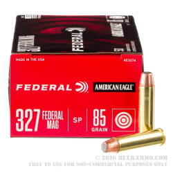 50 Rounds of .327 Federal Mag Ammo by Federal - 85gr SP