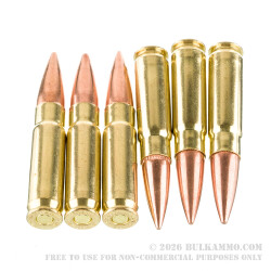 20 Rounds of .300 AAC Blackout Ammo by Ammo Inc. - 150gr FMJ