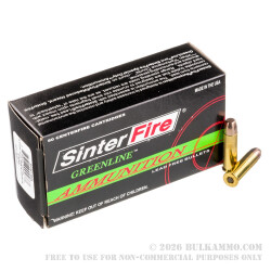 50 Rounds of .38 Spl Ammo by SinterFire GreenLine - 110gr Frangible