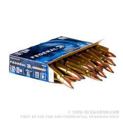 20 Rounds of 7.62x39mm Ammo by Federal - 123gr SP