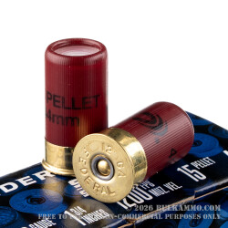 100 Rounds of 12ga Ammo by Federal Shorty Shotshell - #4 Buck