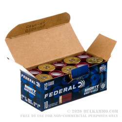 100 Rounds of 12ga Ammo by Federal Shorty Shotshell - #4 Buck