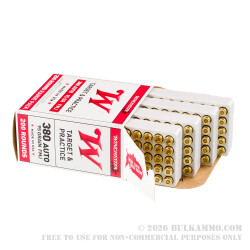 500 Rounds of .380 ACP Ammo by Winchester Winclean - 95gr BEB