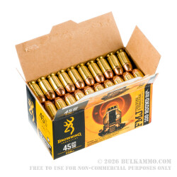 100 Rounds of .45 ACP Ammo by Browning - 230gr FMJ 100 Rounds of .45 ACP Ammo by Browning - 230gr FMJ