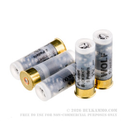 5 Rounds of 12ga Ammo by Wolf -  00 Buck