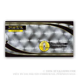 500  Rounds of 9mm Ammo by MFS - 115gr FMJ